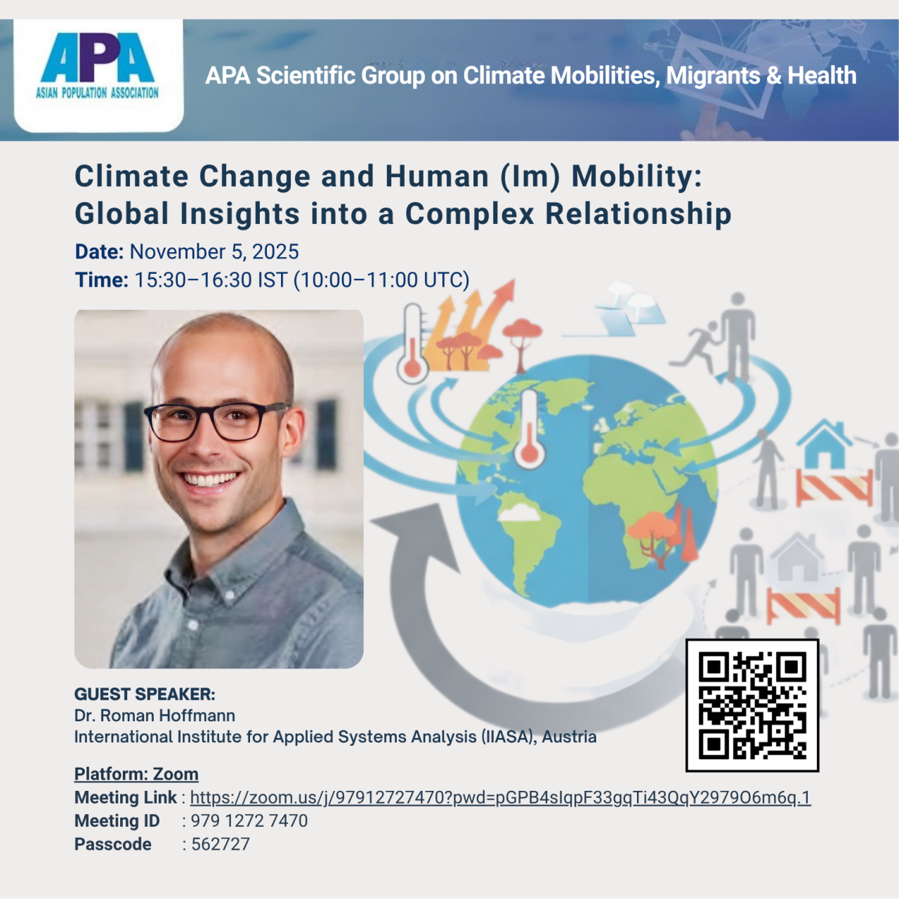 SEMINAR Climate Chance AND HUMAN IMMOBILITY Global Insights into ito a Complex Relationship 1