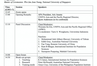 APA Colloquium on Innovations in Teaching and Research in Demography in Asia and APA General Assembly