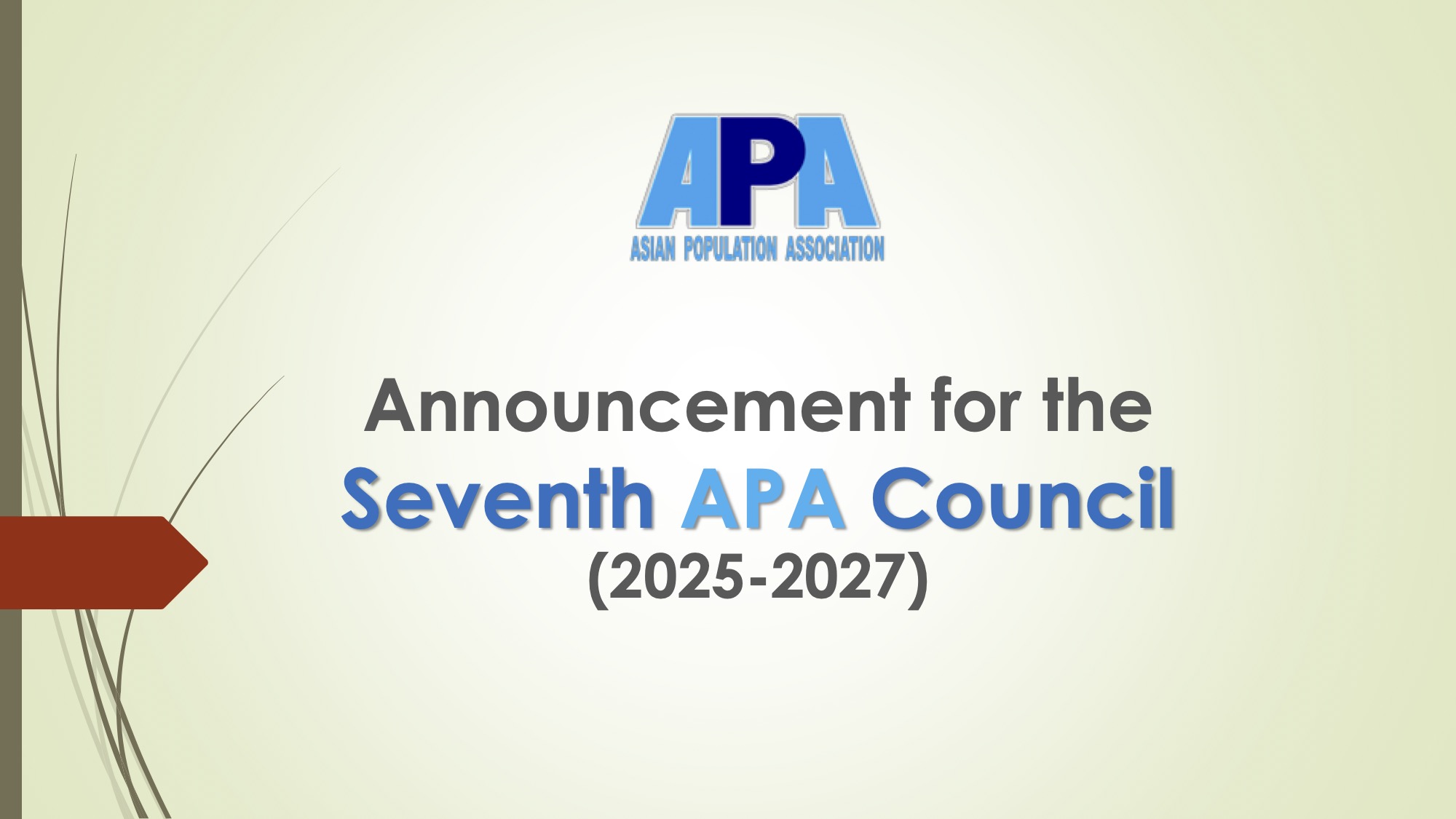 Announcement 7th APA Council 1